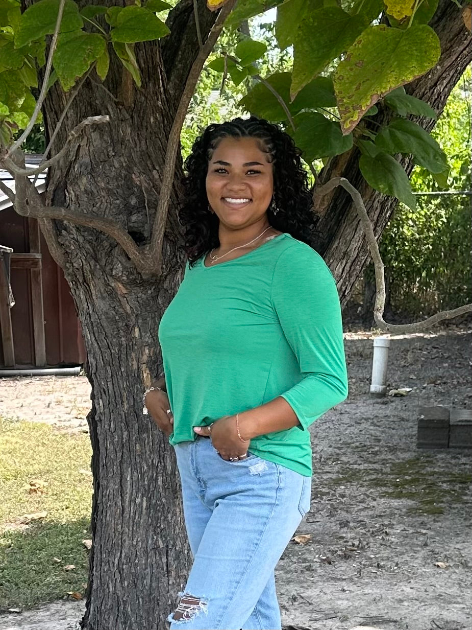 Dear scarlet v-neck top