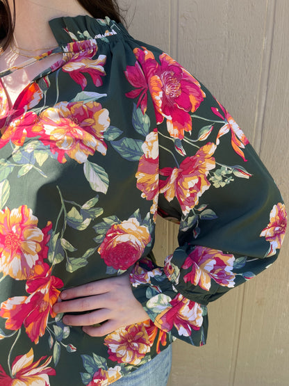 Long Sleeve Floral Top