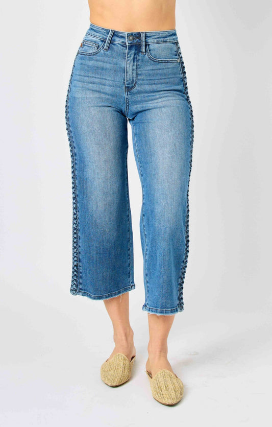 **Judy Blue Wide Leg Crop Plus size