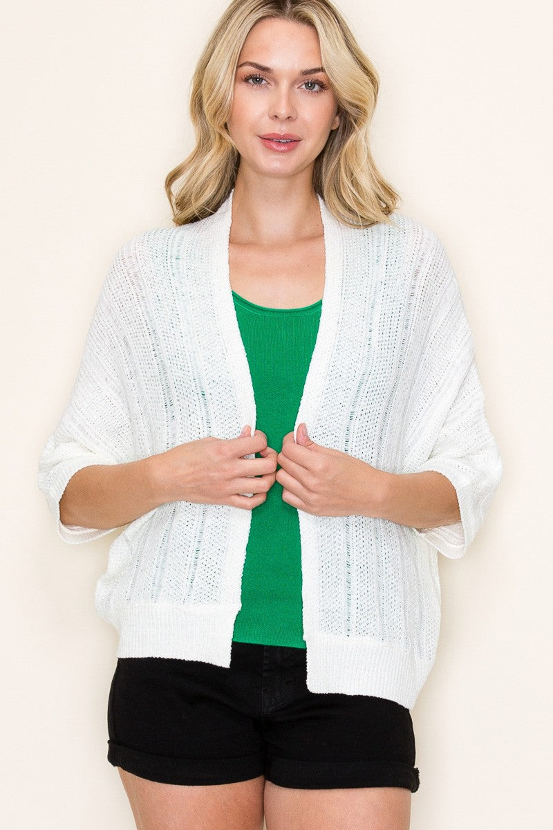Kimono Sleeve Sweater Cardigan