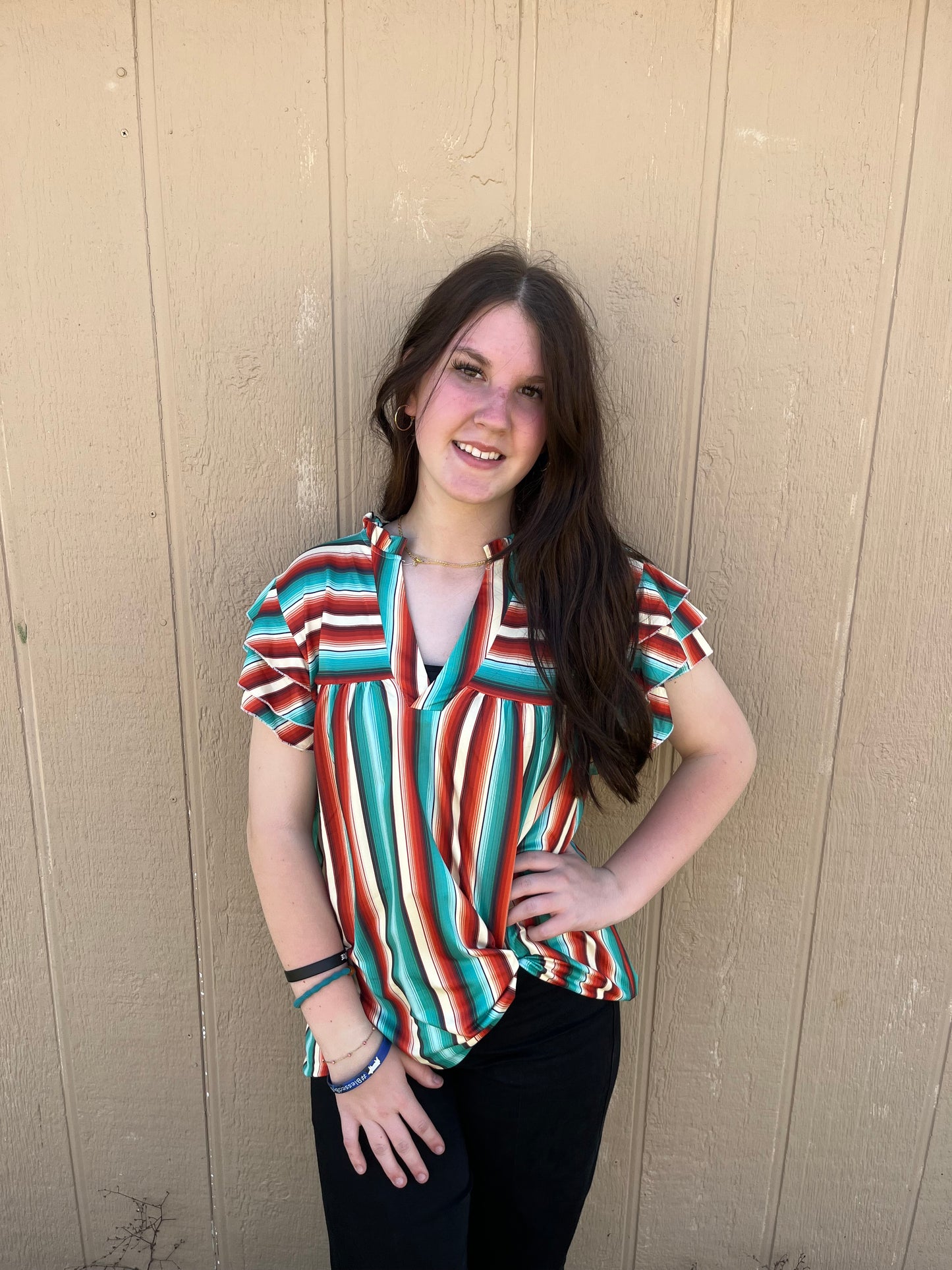 Sumshine & Rodeo Serape Top