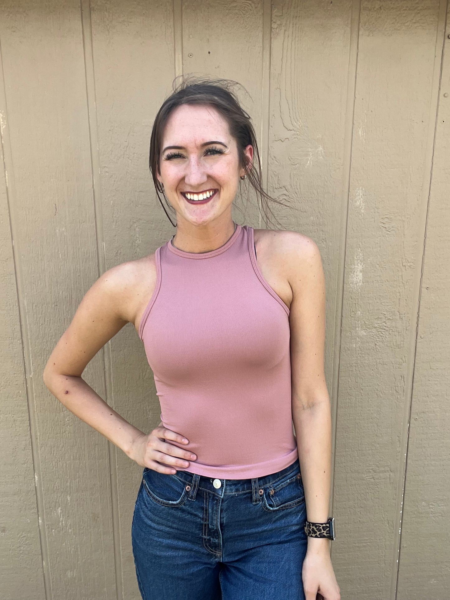 Ribbed Seamless Tank