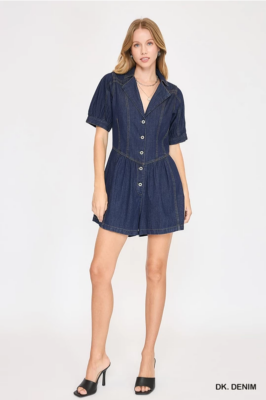 Umgee Denim Romper