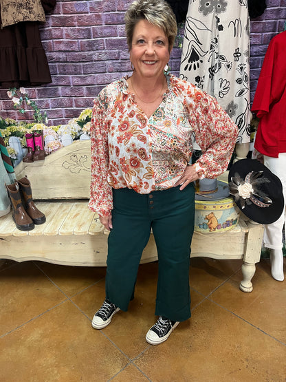 **Judy Blue Wide Leg Crops