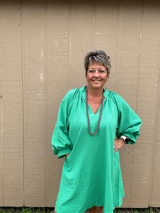 Umgee Scalloped Edge Dress