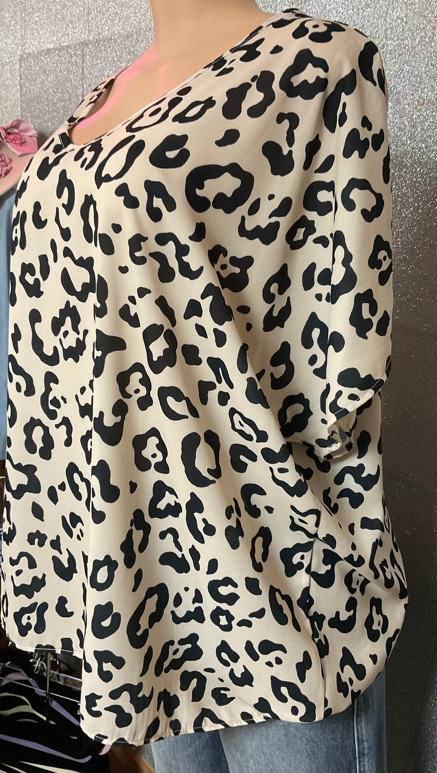 Hesed Animal Print Plus top