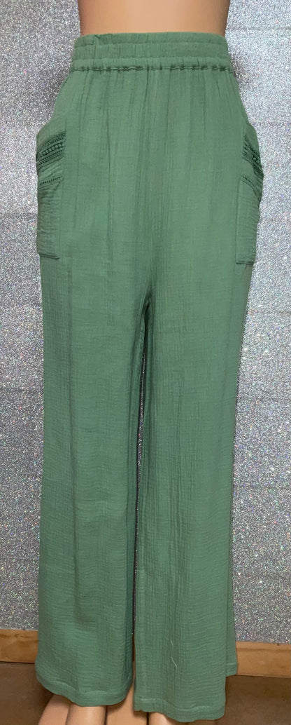 Cotton Bleu Plus Pull-on Pants