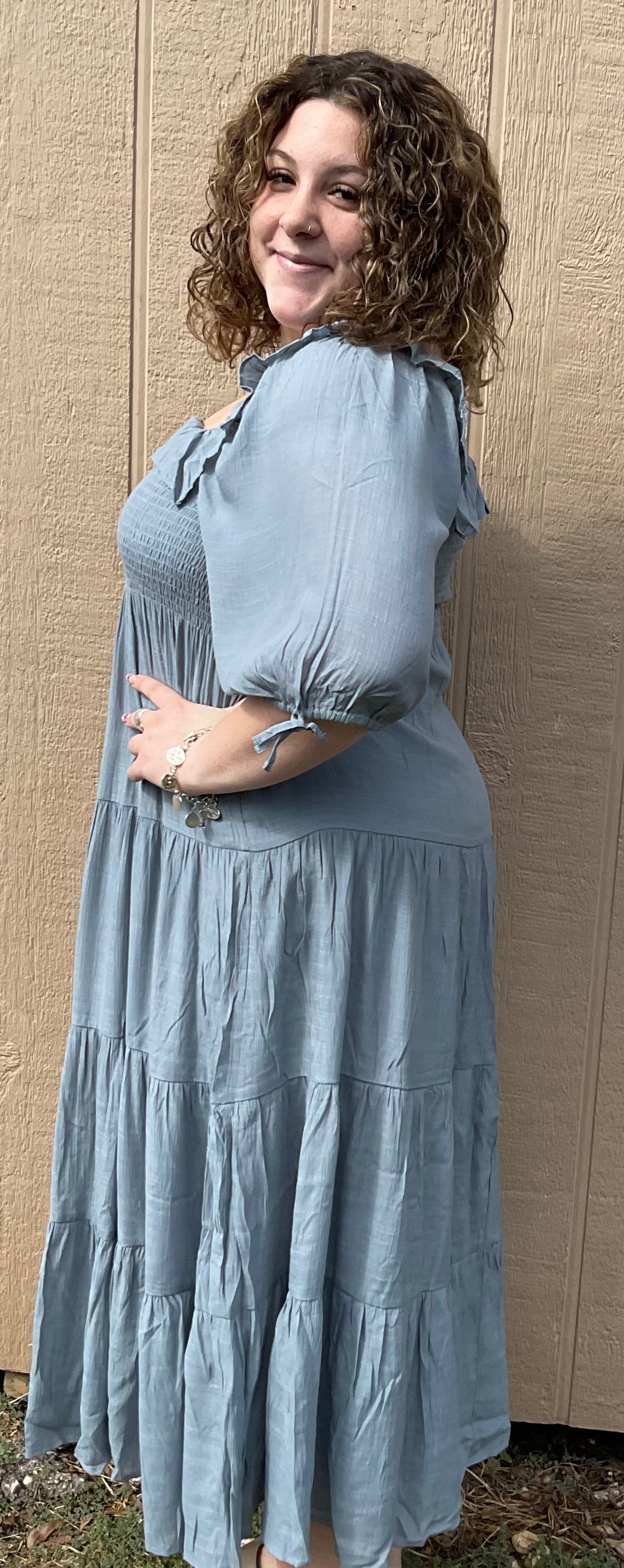 Wishlist Tiered Midi Dress