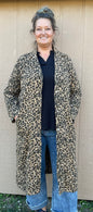 Davi & Dani Leopard Denim Duster