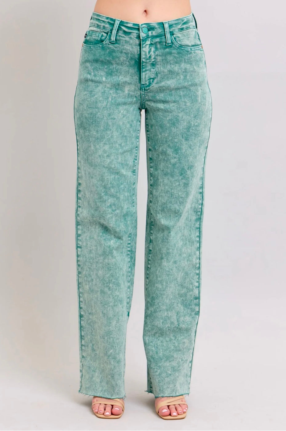 **Judy Blue Sea Green Dad jeans