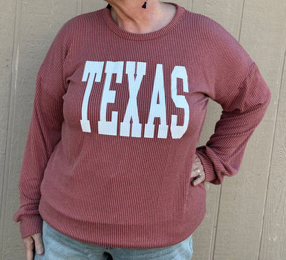 Ribbed Texas Plus Long Sleeve