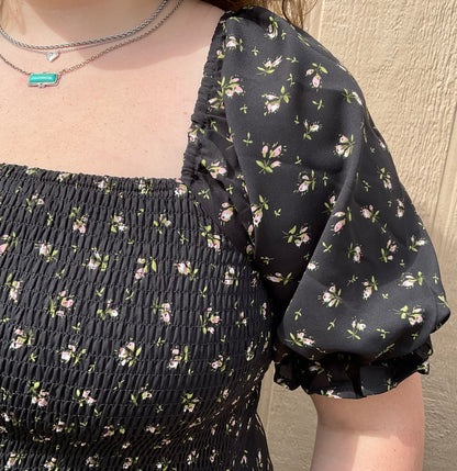 Wishlist Puff Sleeve Midi Dress