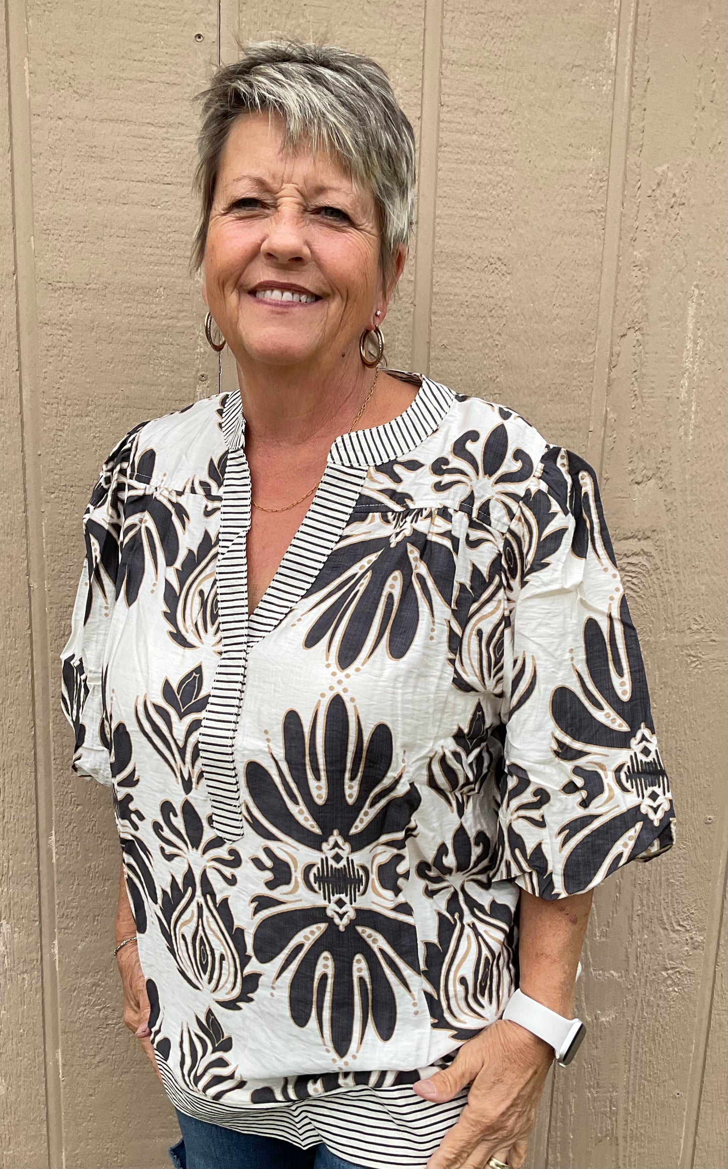 She & Sky Blouse Plus Size