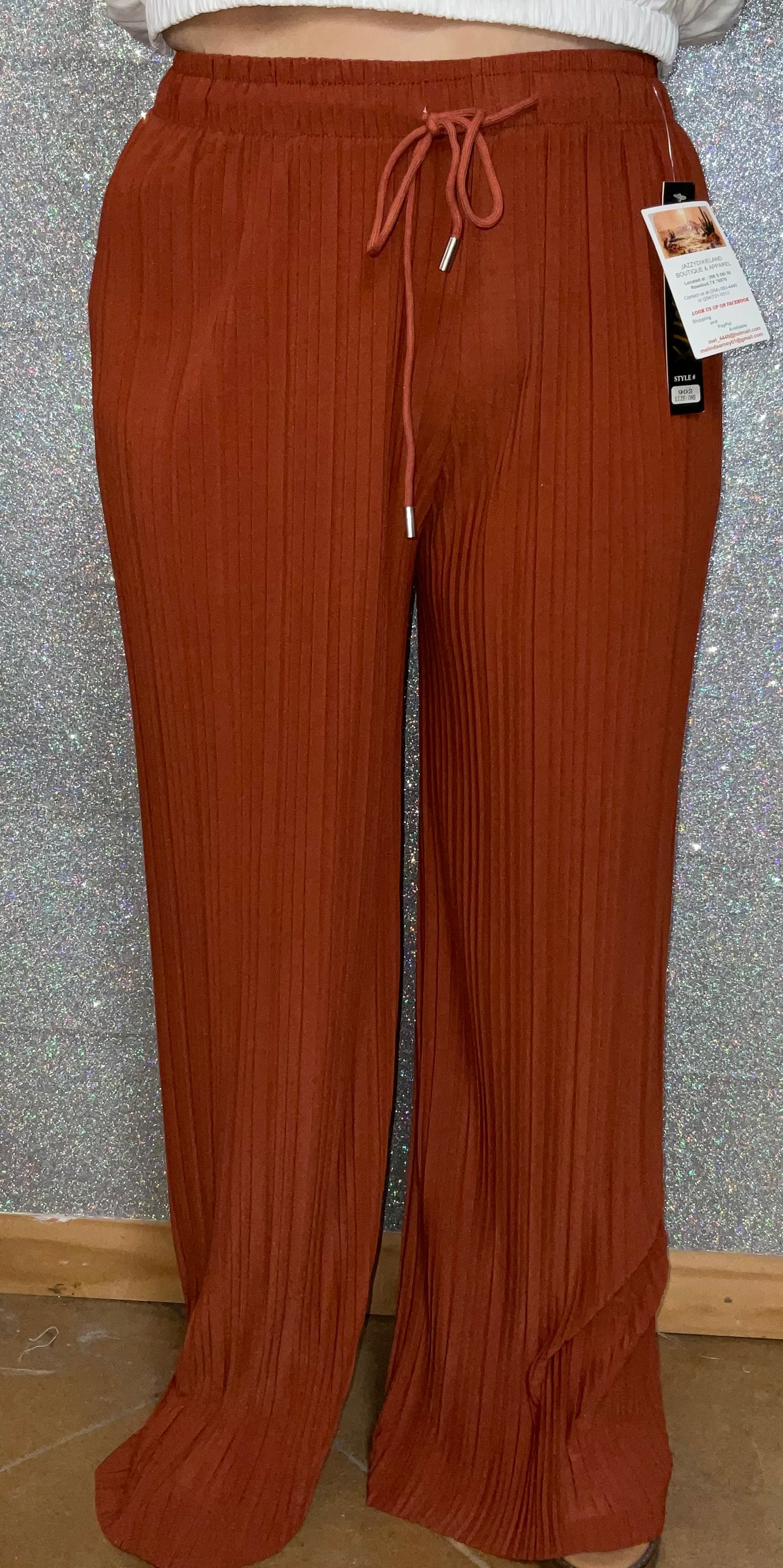 Crinkle Hem-less Dress pants