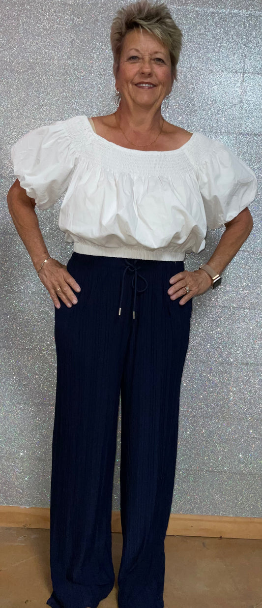 Crinkle Hem-less Dress pants