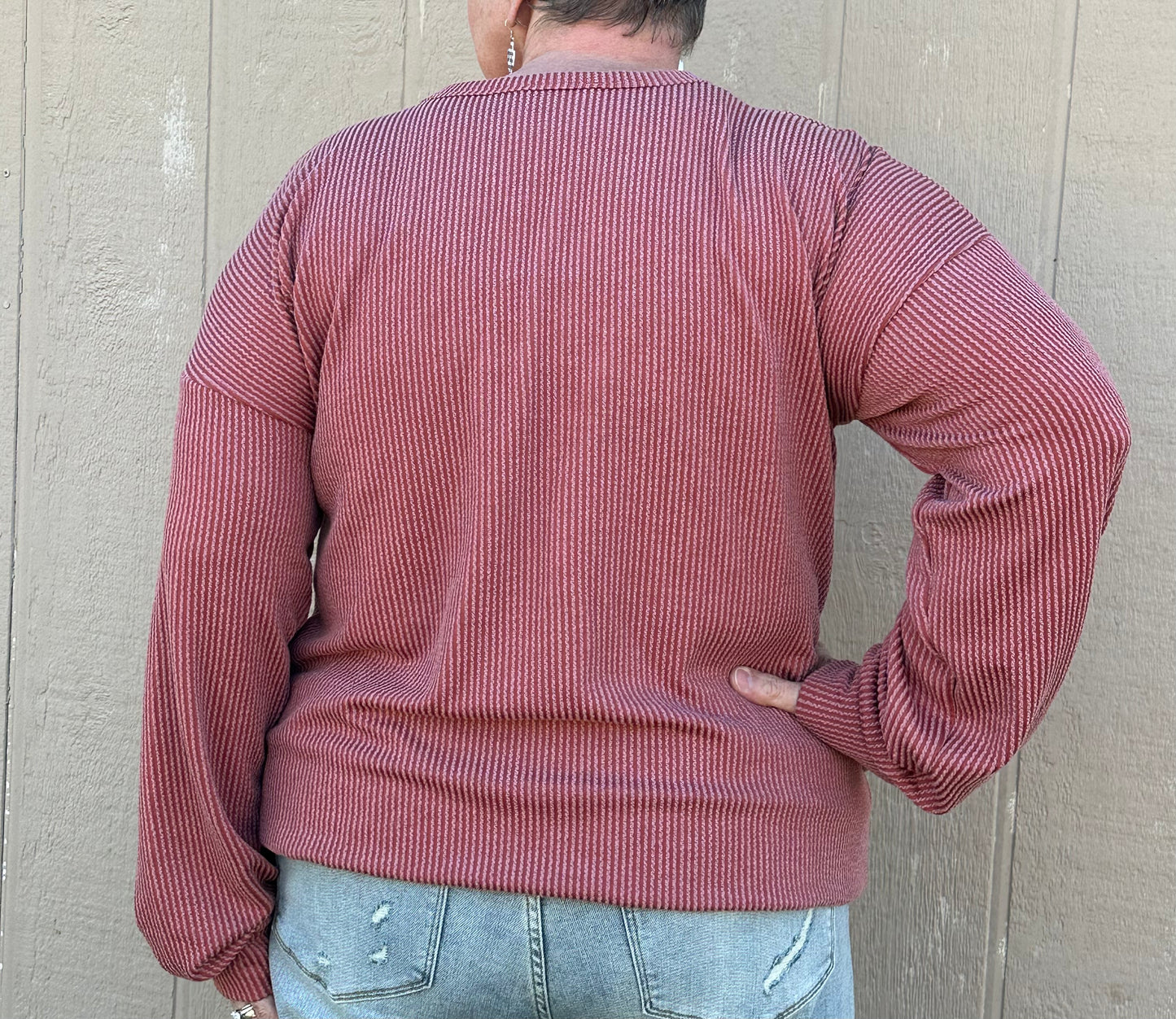 Ribbed Texas Plus Long Sleeve