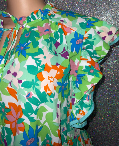 Umgee Floral Plus top