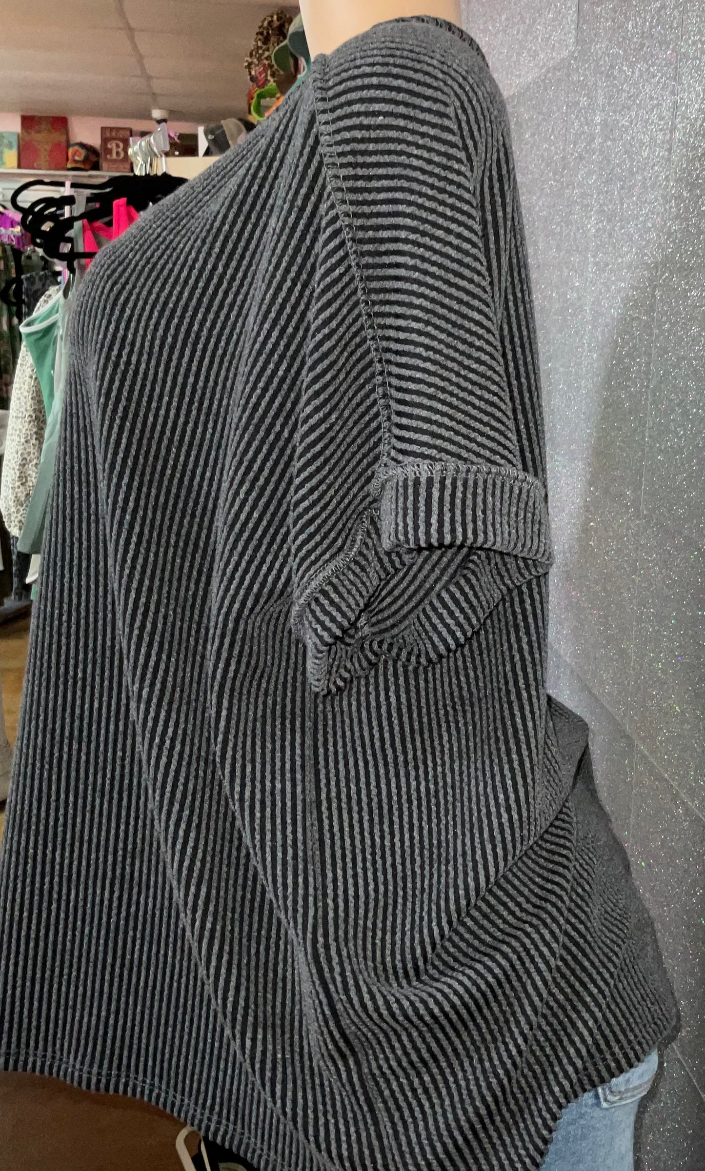 Lovely Melody Ribbed Plus Top