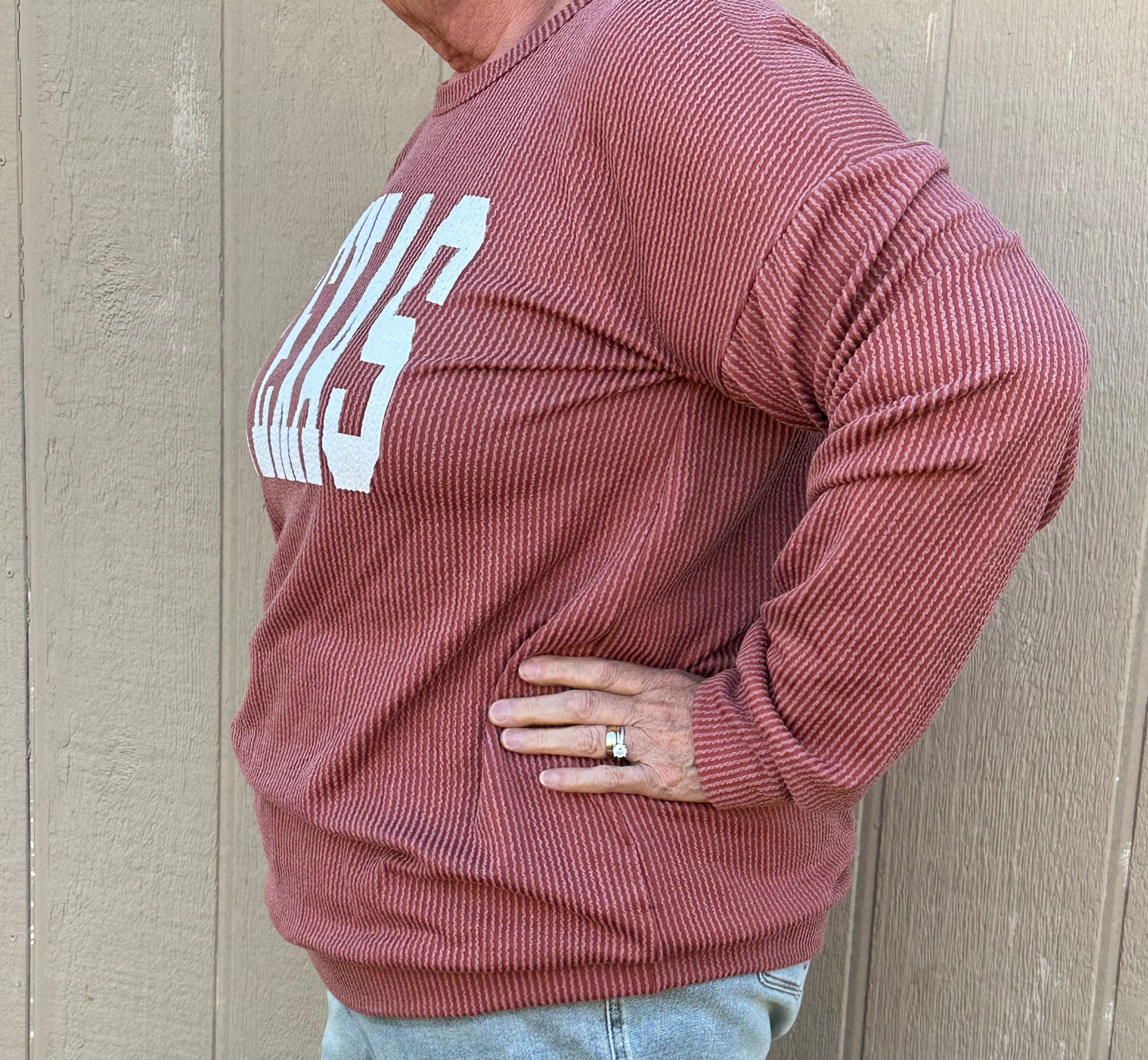 Ribbed Texas Plus Long Sleeve