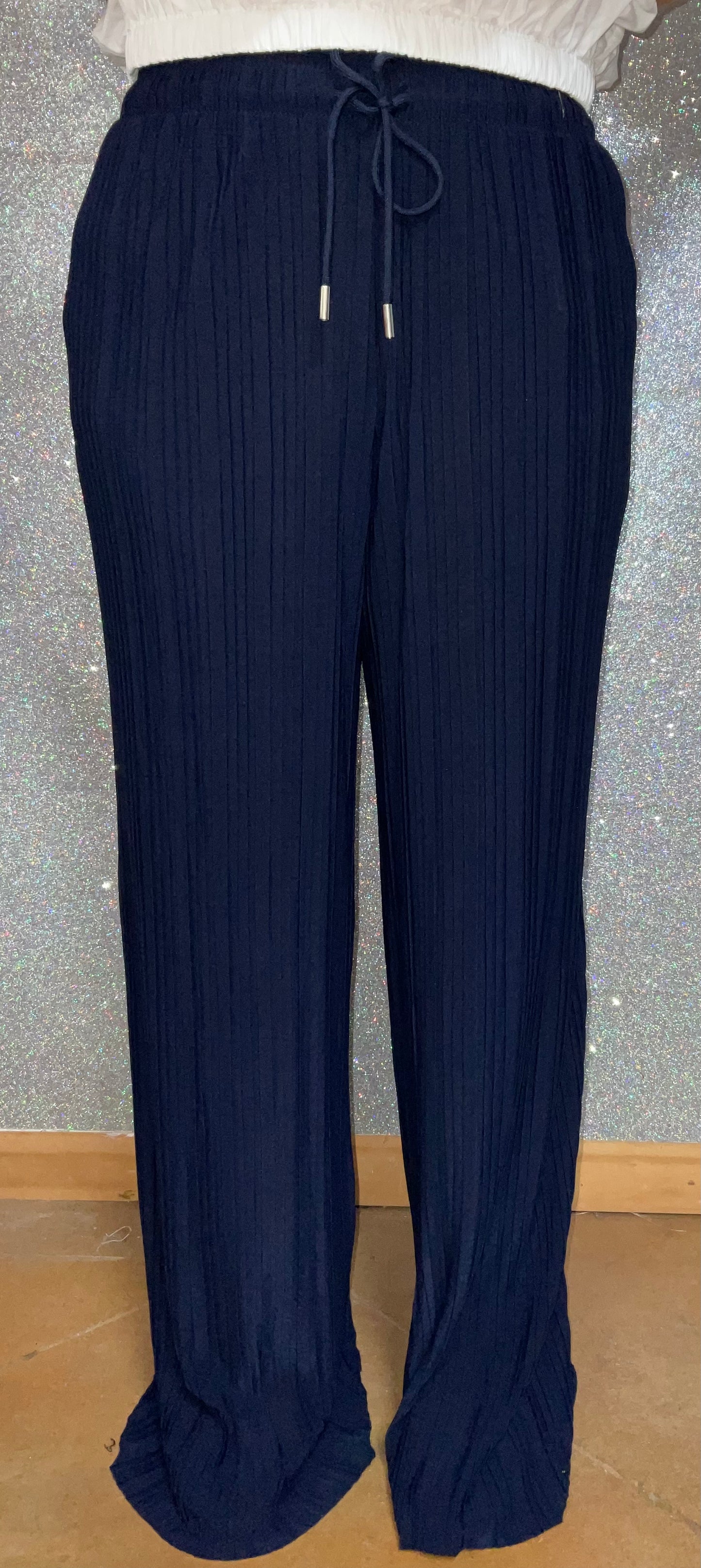 Crinkle Hem-less Dress pants