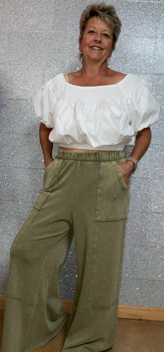 Mittoshop cotton pull-on pants