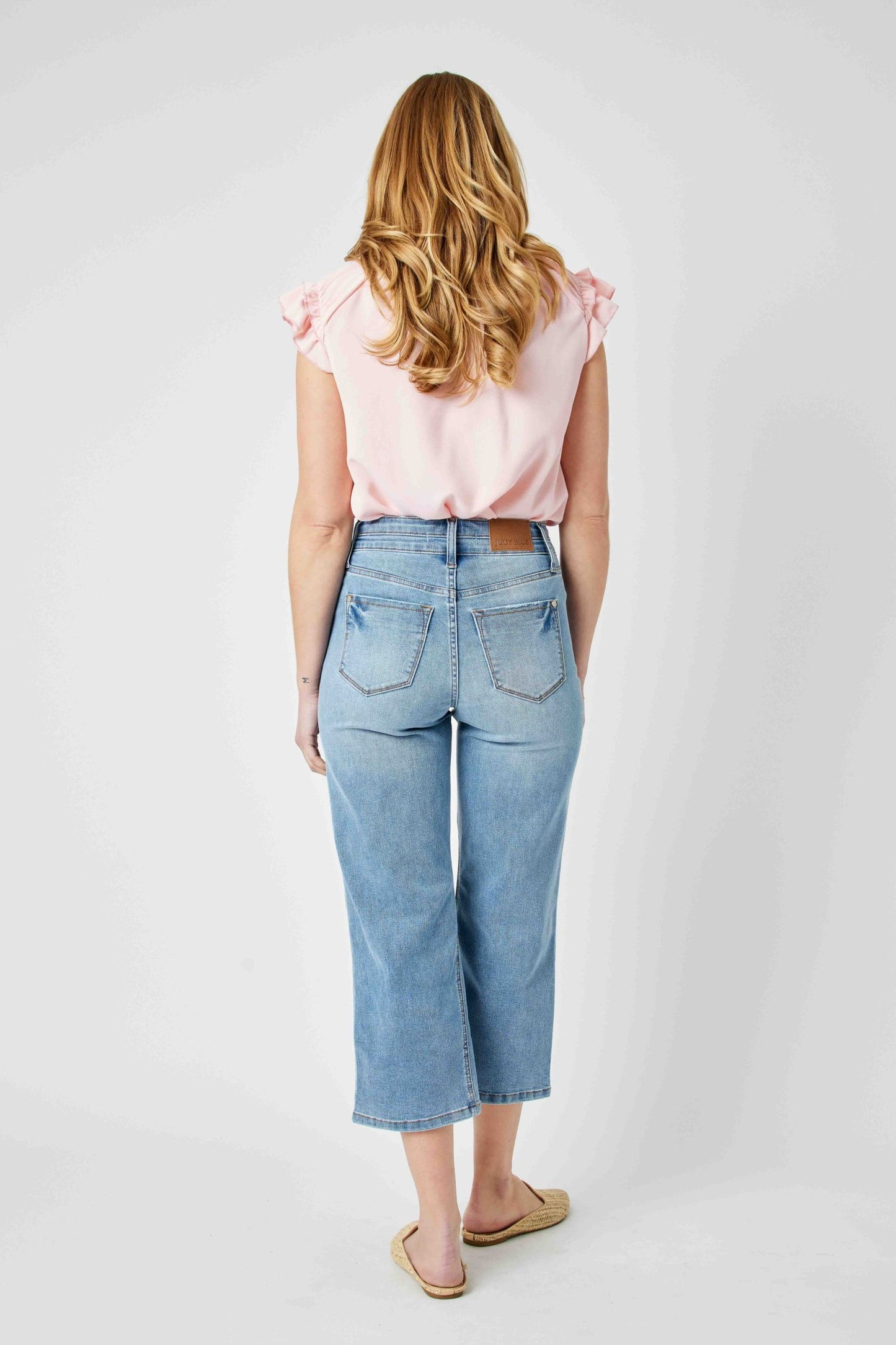 **Judy Blue Wide Crop Plus Size