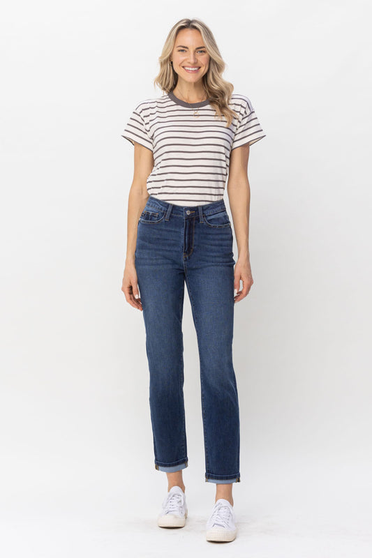 Judy Blue Boyfriend fit Dark Wash Plus size