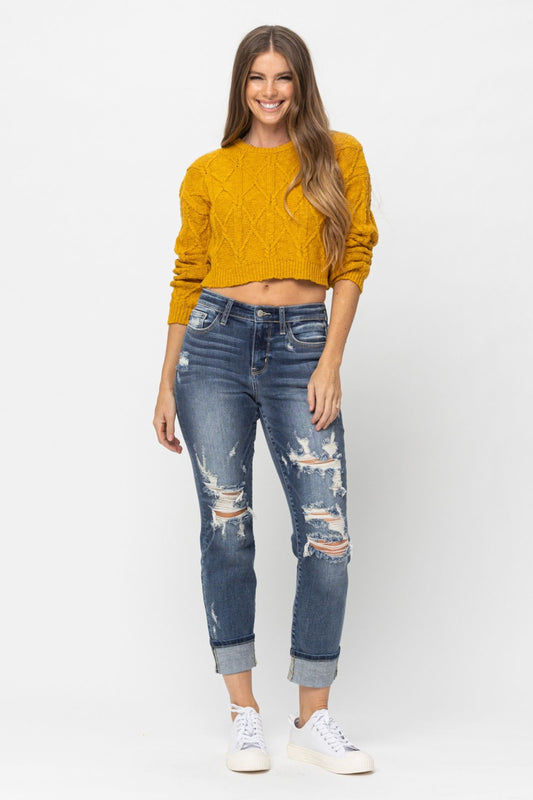 Judy Blue Boyfriend Jeans Plus Size