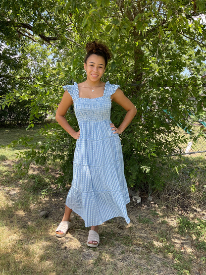 Umgee Blue gingham dress