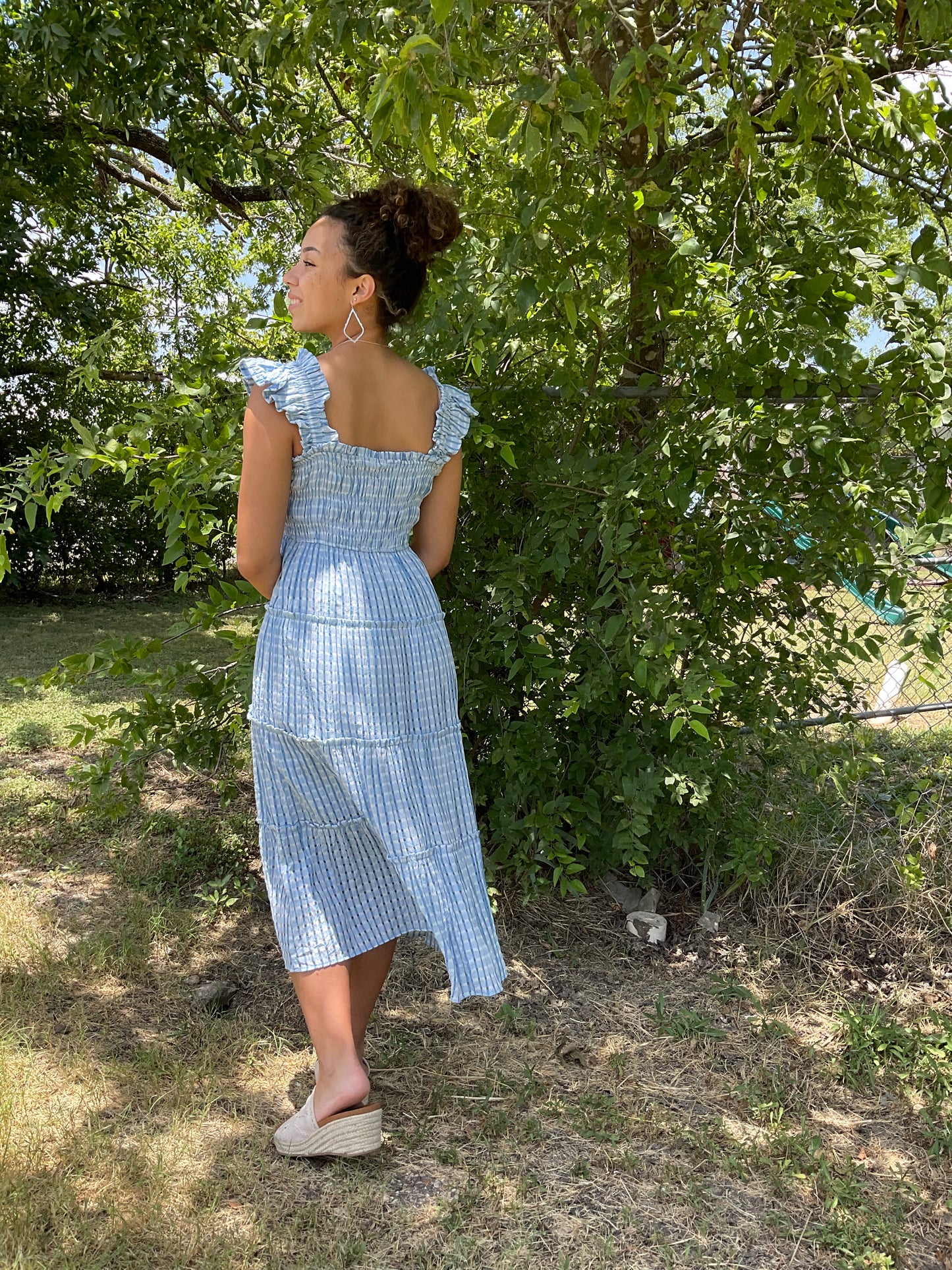Umgee Blue gingham dress