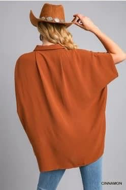 Umgee Button Down Hi-Low top