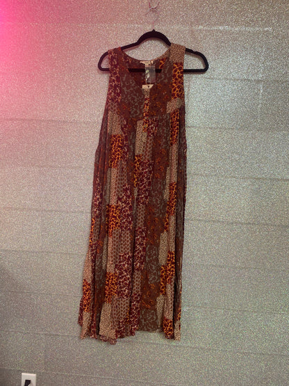 Easel Patchwork Jumper Dress