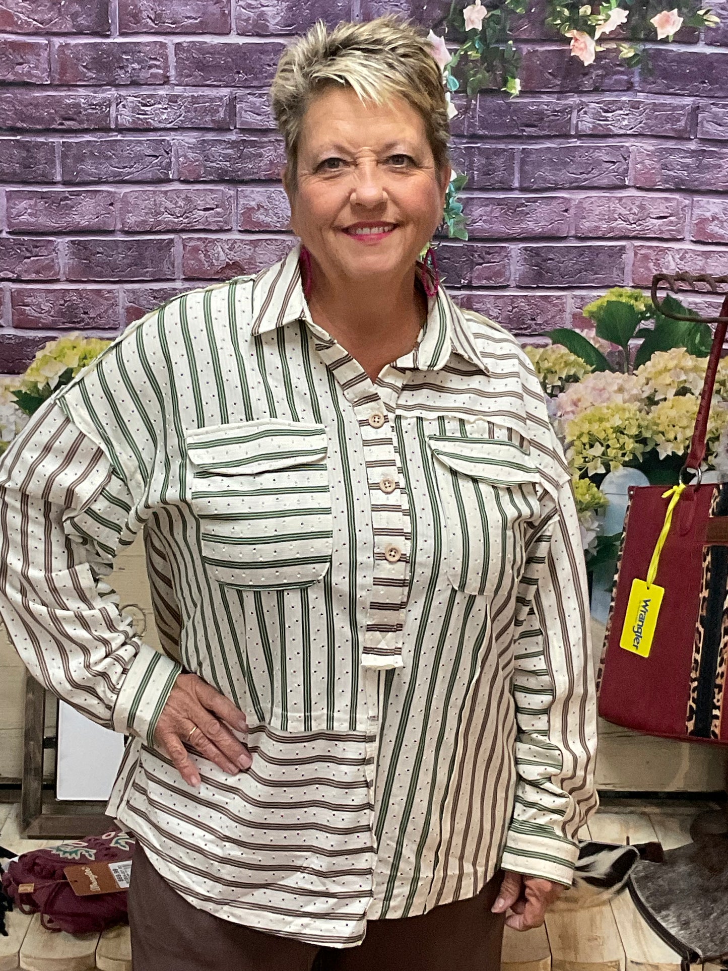 Umgee Stripped Collared shirt