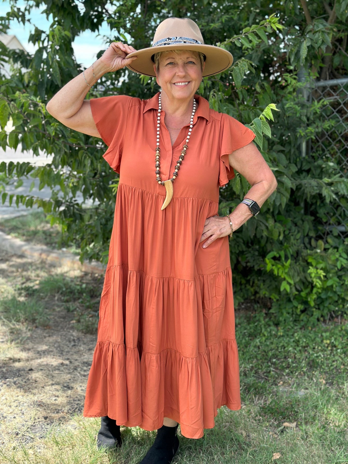 Mittoshop Tiered Midi Dress