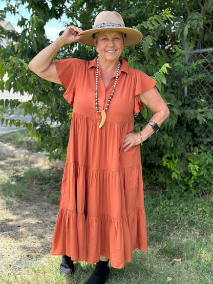 Mittoshop Tiered Midi Dress