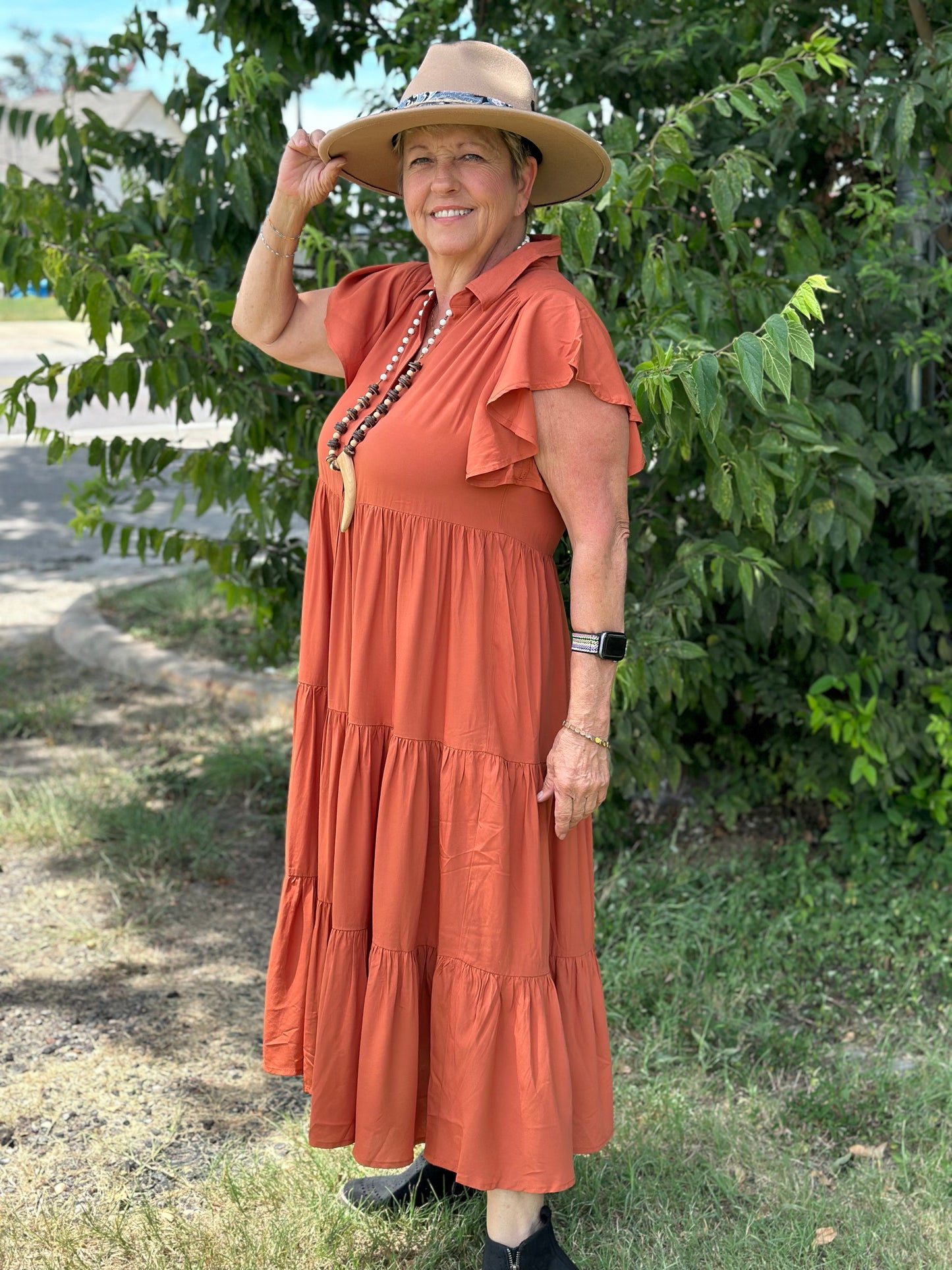 Mittoshop Tiered Midi Dress