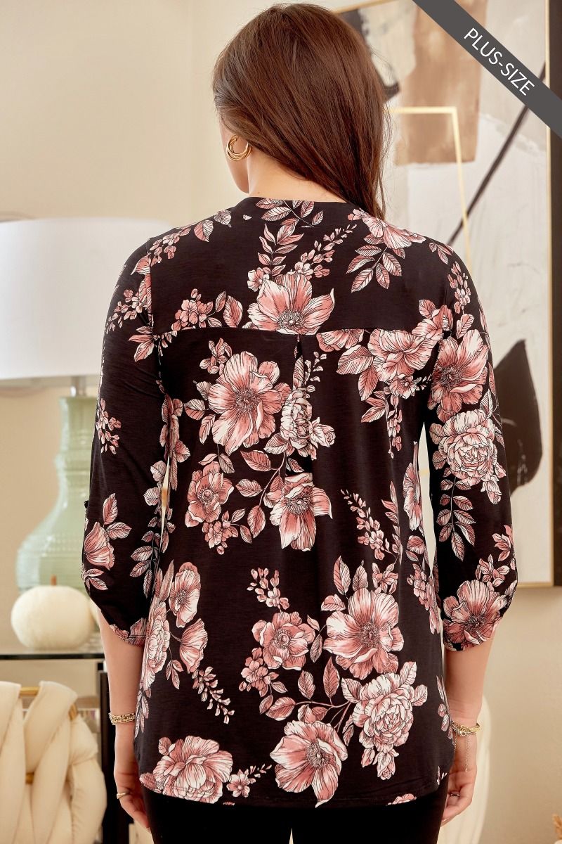 Dear Scarlett Lizzy top - Plus