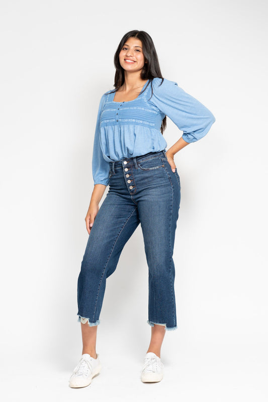Judy Blue Wide Leg Crop Plus Size