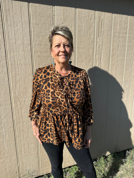 Leopard Print top - Reg and Plus