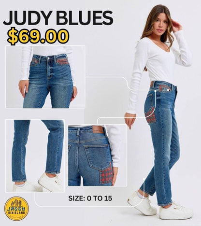 **Judy Blue Decorative Slim Fit jeans