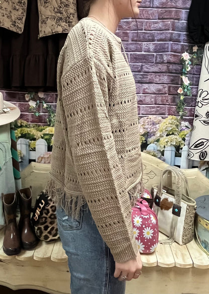 David & Dani Crochet Long Sleeve