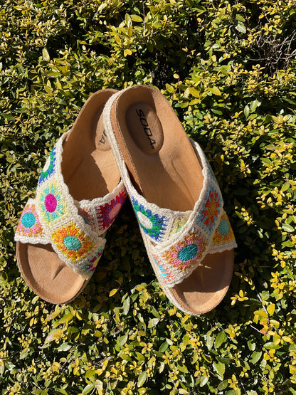 Soda brand Multi colored sandal