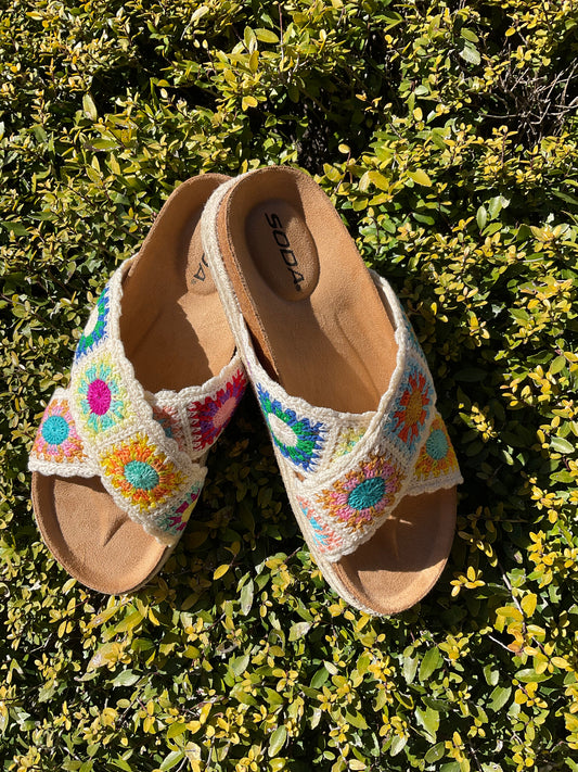 Soda brand Multi colored sandal