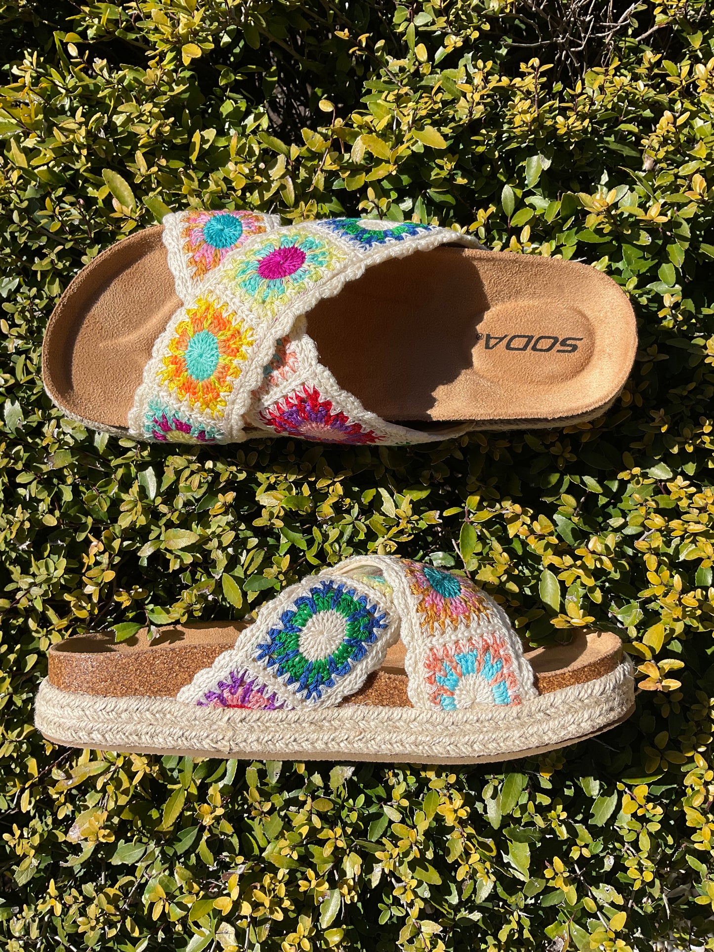 Soda brand Multi colored sandal