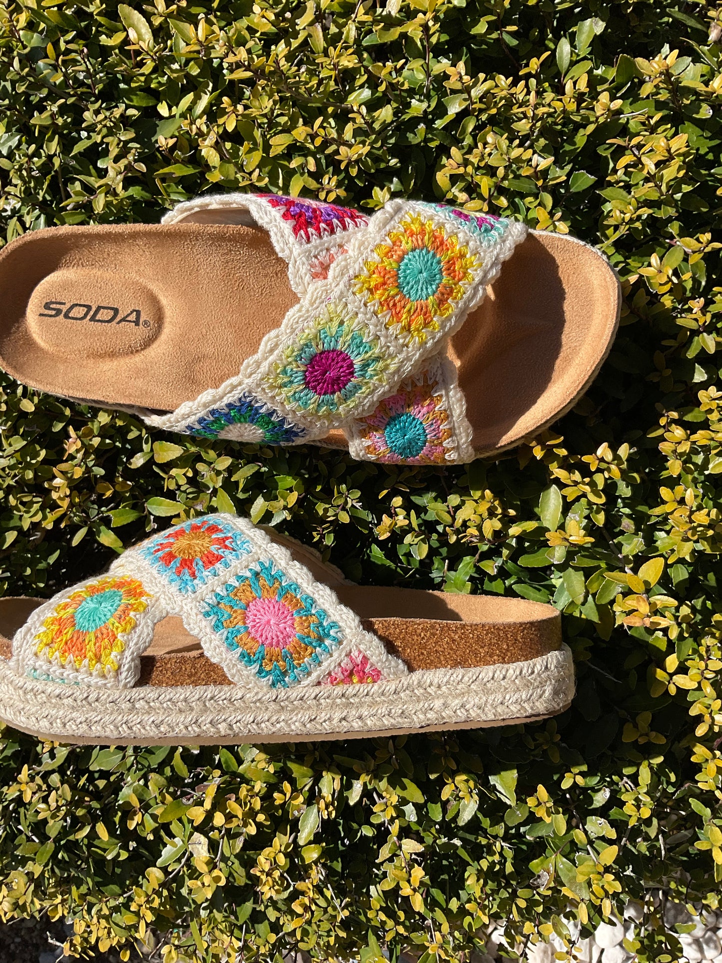 Soda brand Multi colored sandal