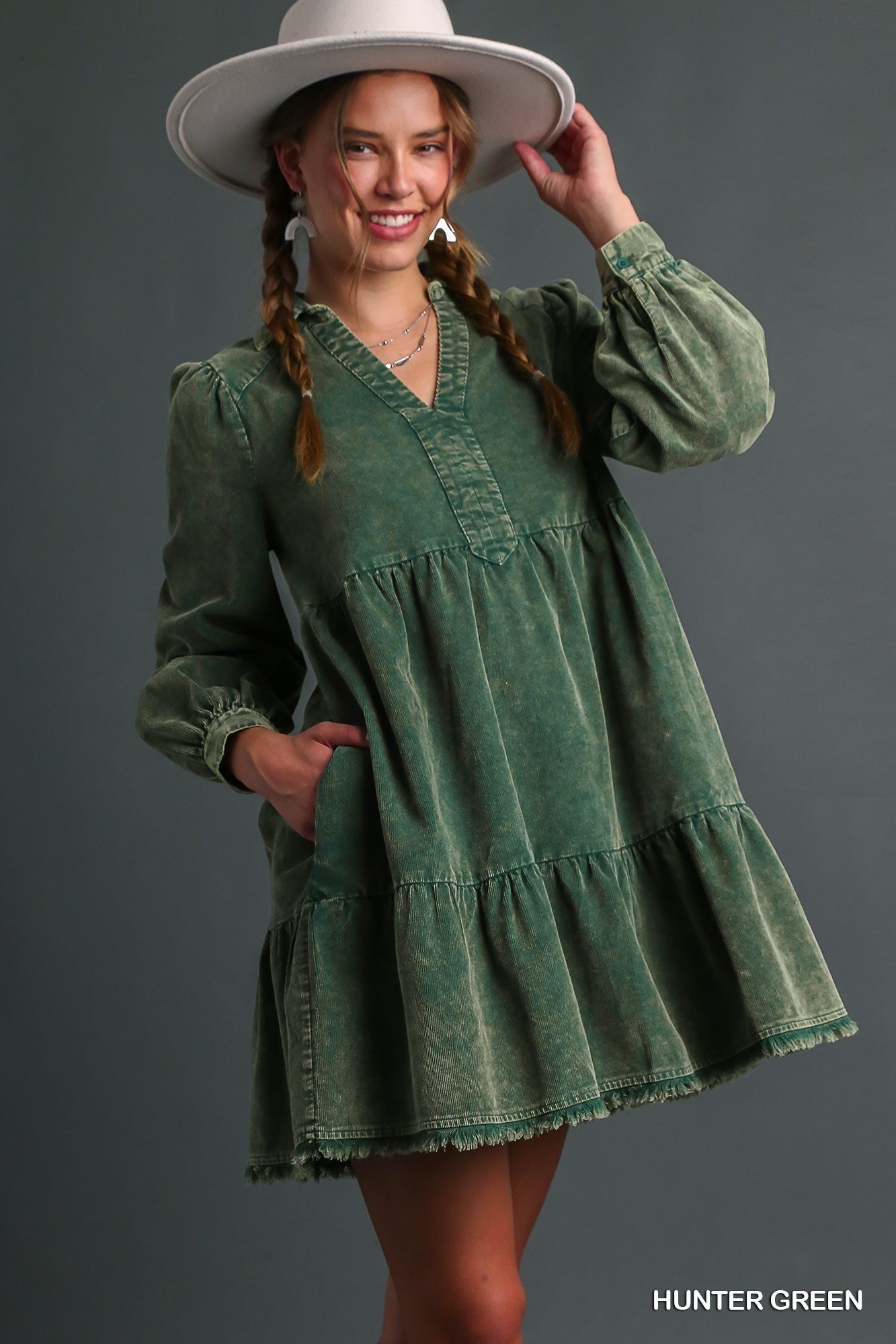 *Umgee Corduroy Dress