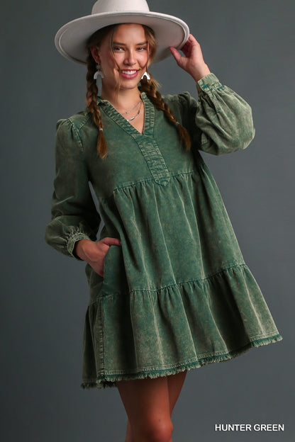 *Umgee Corduroy Dress