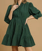 Umgee long sleeve green dress