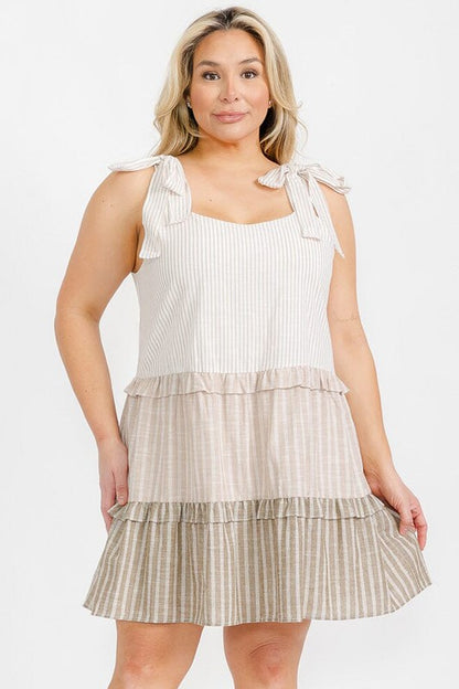 Perch Striped Plus Dress