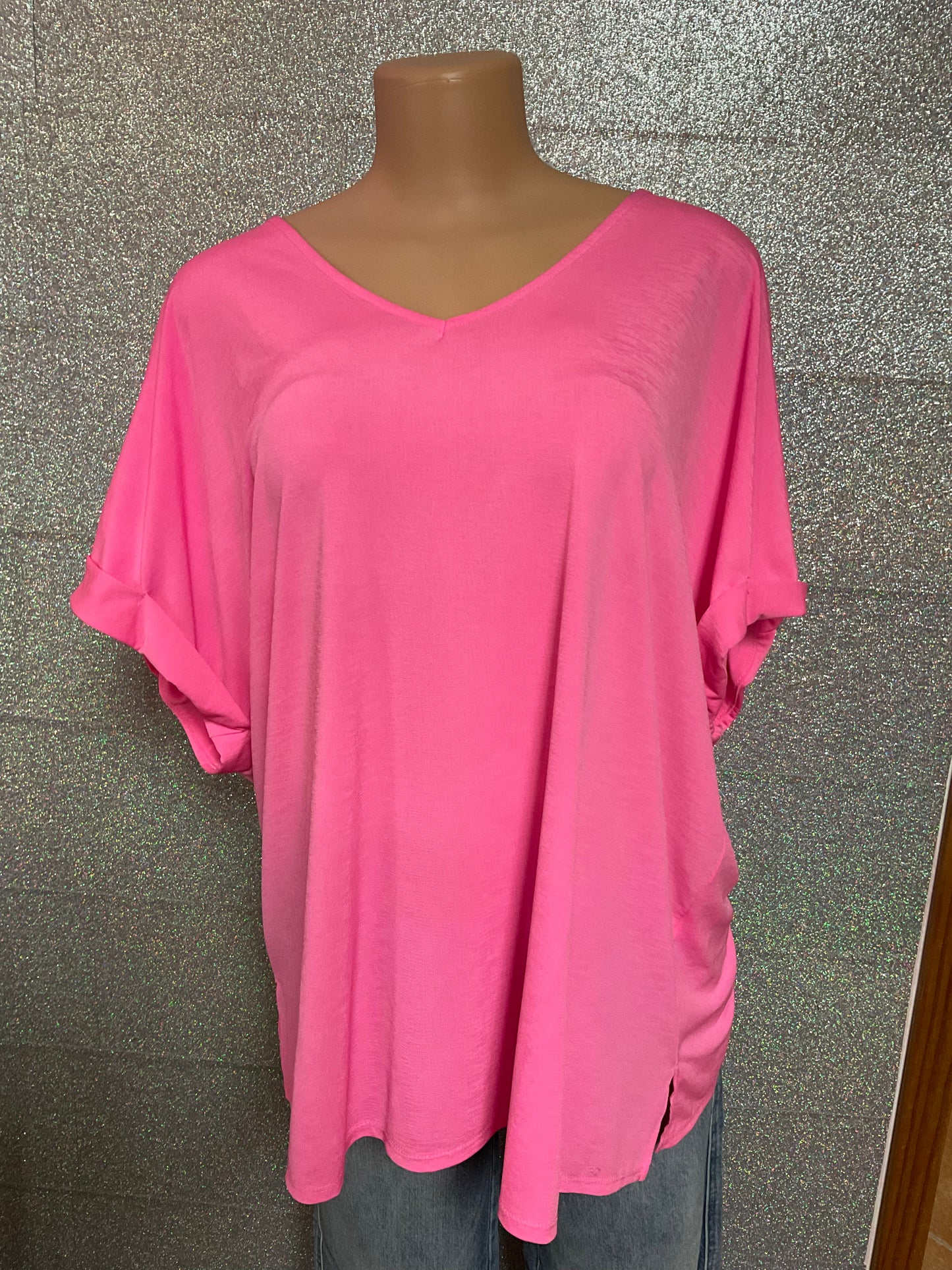 Dear Scarlett V-neck Plus top